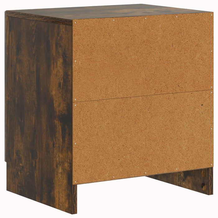 Dulap de noapte 2 pcs Stejar fumuriu 43 x 34,5 x 47 cm - WALTI WALTI