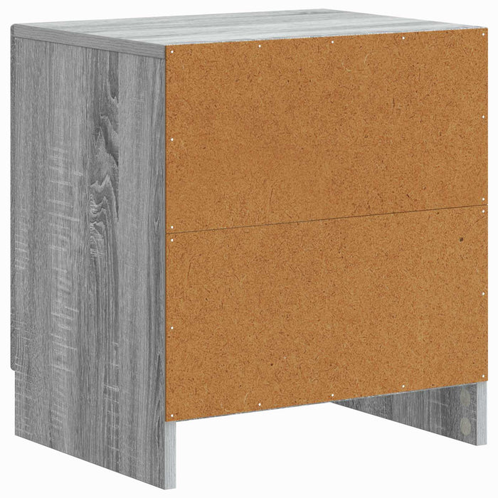 Dulap de noapte Sonoma gri 43 x 34,5 x 47 cm Lemn prelucrat - WALTI WALTI
