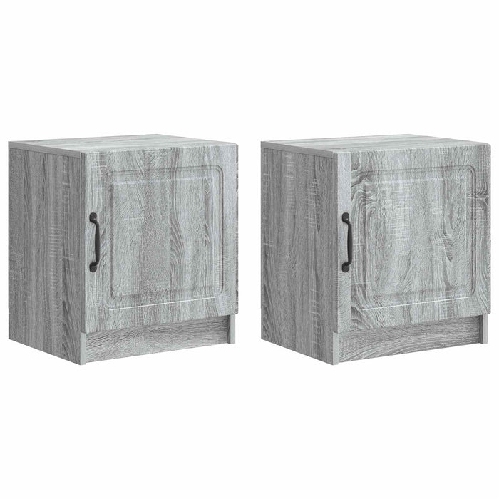 Dulap de noapte 2 pcs Sonoma gri 43 x 34,5 x 47 cm - WALTI WALTI