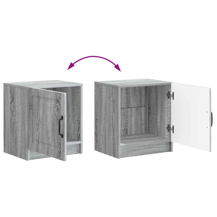 Dulap de noapte 2 pcs Sonoma gri 43 x 34,5 x 47 cm - WALTI WALTI