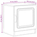Dulap de noapte 2 pcs Sonoma gri 43 x 34,5 x 47 cm - WALTI WALTI