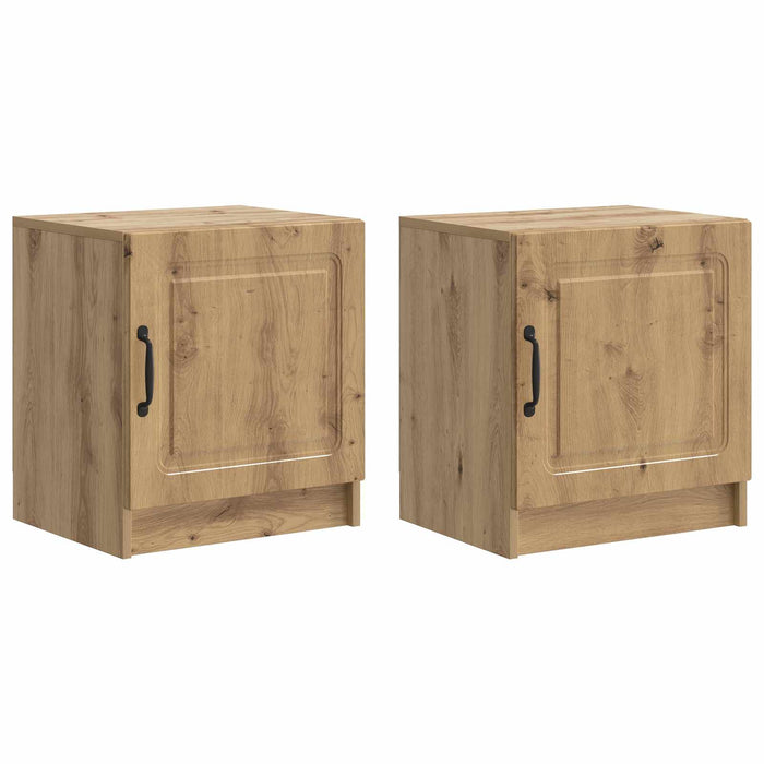 Dulap de noapte 2 pcs Stejar Artizanal 43 x 34,5 x 47 cm - WALTI WALTI