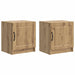 Dulap de noapte 2 pcs Stejar Artizanal 43 x 34,5 x 47 cm - WALTI WALTI