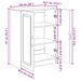 Bufet Stejar fumuriu 66 x 34,5 x 87 cm Lemn prelucrat - WALTI WALTI
