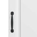 Bufet Alb foarte lucios 33 x 34,5 x 87 cm Lemn prelucrat - WALTI WALTI