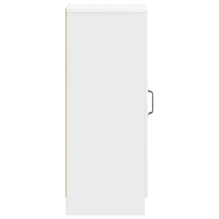 Bufet Alb foarte lucios 33 x 34,5 x 87 cm Lemn prelucrat - WALTI WALTI
