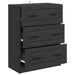 Dulap cu sertare Negru 66 x 34,5 x 87 cm Lemn prelucrat - WALTI WALTI