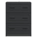 Dulap cu sertare Negru 66 x 34,5 x 87 cm Lemn prelucrat - WALTI WALTI