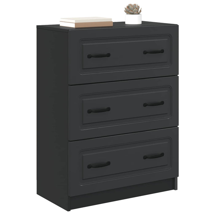 Dulap cu sertare Negru 66 x 34,5 x 87 cm Lemn prelucrat - WALTI WALTI