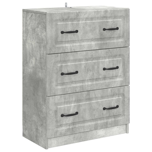 Dulap cu sertare Gri Beton 66 x 34,5 x 87 cm Lemn prelucrat - WALTI WALTI
