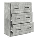 Dulap cu sertare Gri Beton 66 x 34,5 x 87 cm Lemn prelucrat - WALTI WALTI
