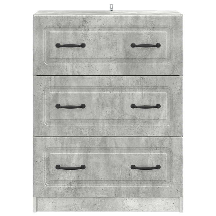 Dulap cu sertare Gri Beton 66 x 34,5 x 87 cm Lemn prelucrat - WALTI WALTI
