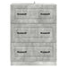 Dulap cu sertare Gri Beton 66 x 34,5 x 87 cm Lemn prelucrat - WALTI WALTI