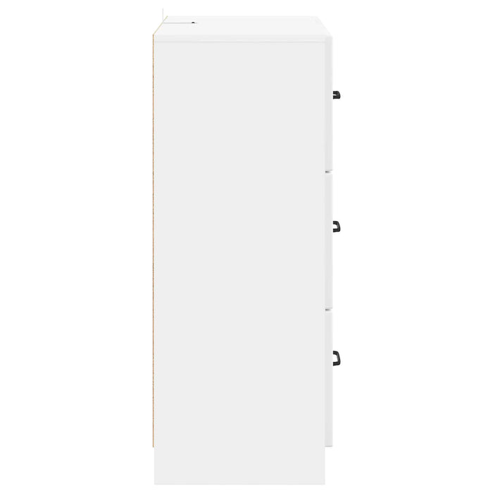 Dulap cu sertare Alb foarte lucios 66 x 34,5 x 87 cm - WALTI WALTI