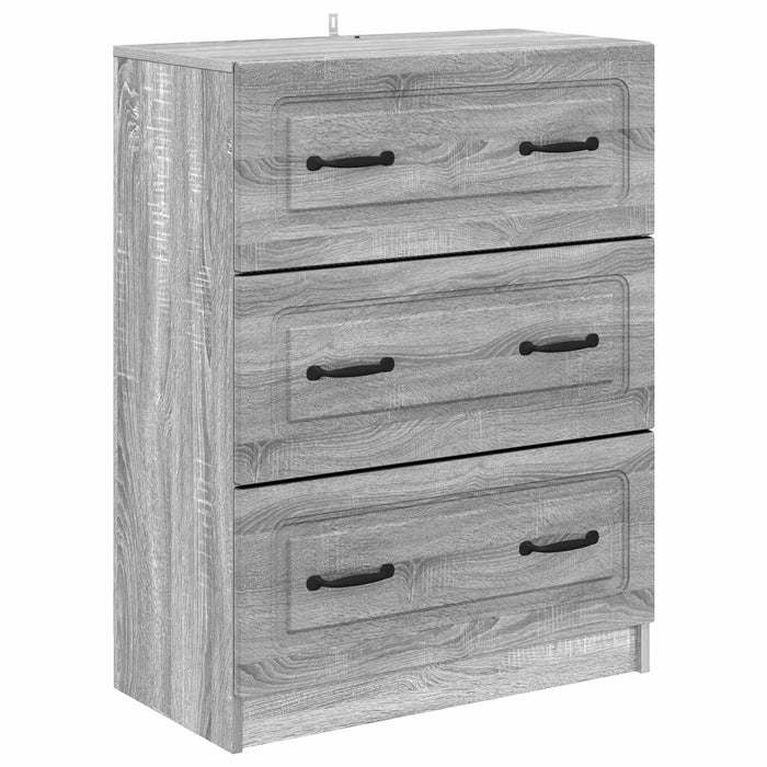 Dulap cu sertare Sonoma gri 66 x 34,5 x 87 cm Lemn prelucrat - WALTI WALTI