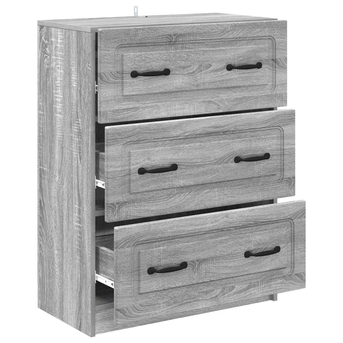 Dulap cu sertare Sonoma gri 66 x 34,5 x 87 cm Lemn prelucrat - WALTI WALTI