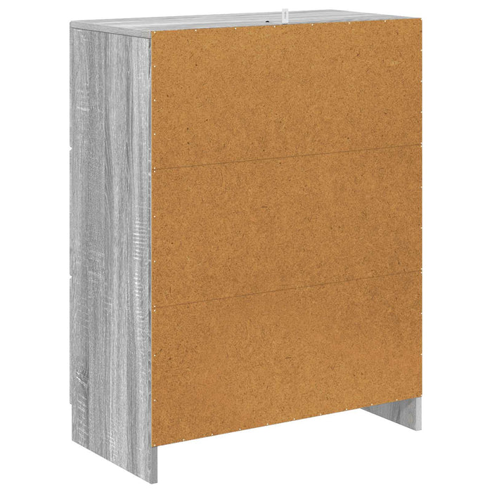 Dulap cu sertare Sonoma gri 66 x 34,5 x 87 cm Lemn prelucrat - WALTI WALTI