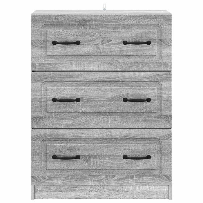Dulap cu sertare Sonoma gri 66 x 34,5 x 87 cm Lemn prelucrat - WALTI WALTI