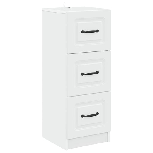 Dulap cu sertare Alb 33 x 34,5 x 87 cm Lemn prelucrat - WALTI WALTI