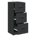 Dulap cu sertare Negru 33 x 34,5 x 87 cm Lemn prelucrat - WALTI WALTI