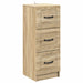 Dulap cu sertare Stejar Sonoma 33 x 34,5 x 87 cm Lemn prelucrat - WALTI WALTI