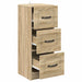 Dulap cu sertare Stejar Sonoma 33 x 34,5 x 87 cm Lemn prelucrat - WALTI WALTI