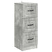 Dulap cu sertare Gri Beton 33 x 34,5 x 87 cm Lemn prelucrat - WALTI WALTI