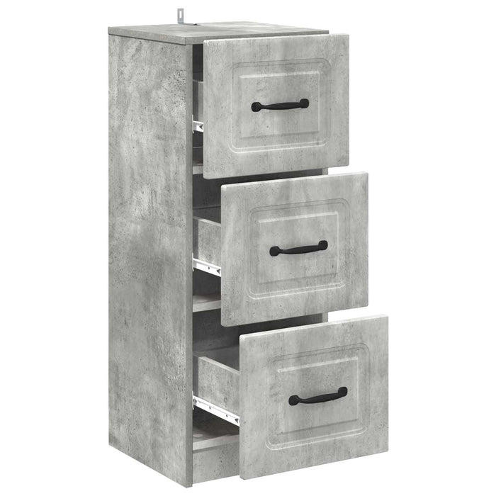 Dulap cu sertare Gri Beton 33 x 34,5 x 87 cm Lemn prelucrat - WALTI WALTI