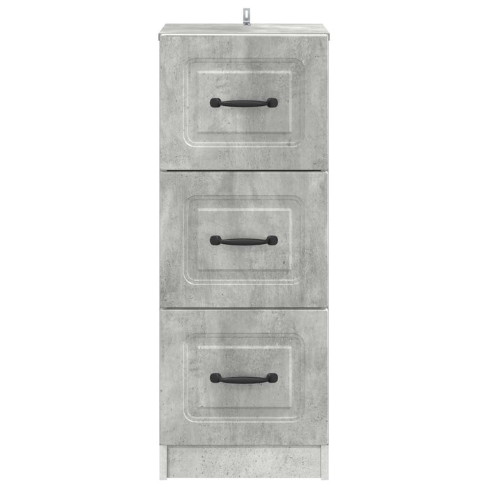 Dulap cu sertare Gri Beton 33 x 34,5 x 87 cm Lemn prelucrat - WALTI WALTI