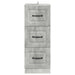 Dulap cu sertare Gri Beton 33 x 34,5 x 87 cm Lemn prelucrat - WALTI WALTI