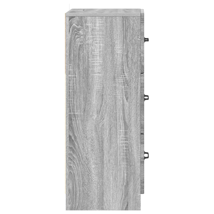 Dulap cu sertare Sonoma gri 33 x 34,5 x 87 cm Lemn prelucrat - WALTI WALTI