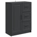 Bufet cu sertar Negru 66 x 34,5 x 87 cm Lemn prelucrat - WALTI WALTI