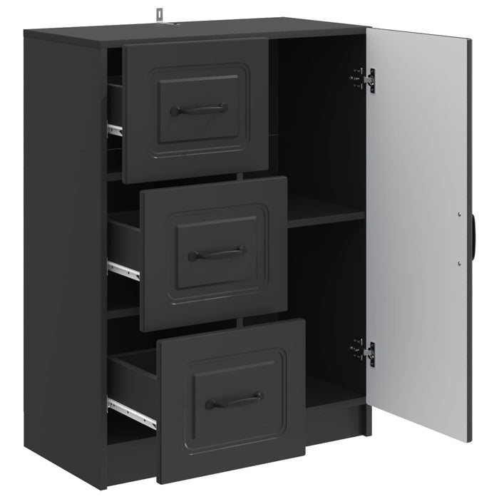 Bufet cu sertar Negru 66 x 34,5 x 87 cm Lemn prelucrat - WALTI WALTI