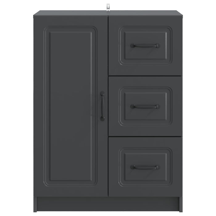 Bufet cu sertar Negru 66 x 34,5 x 87 cm Lemn prelucrat - WALTI WALTI