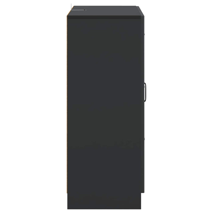 Bufet cu sertar Negru 66 x 34,5 x 87 cm Lemn prelucrat - WALTI WALTI