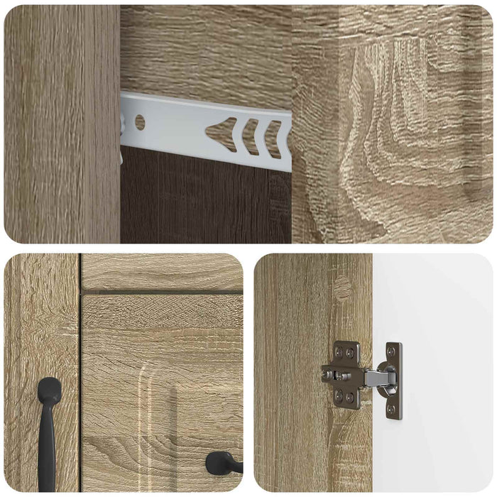 Bufet cu sertar Stejar Sonoma 66 x 34,5 x 87 cm Lemn prelucrat - WALTI WALTI