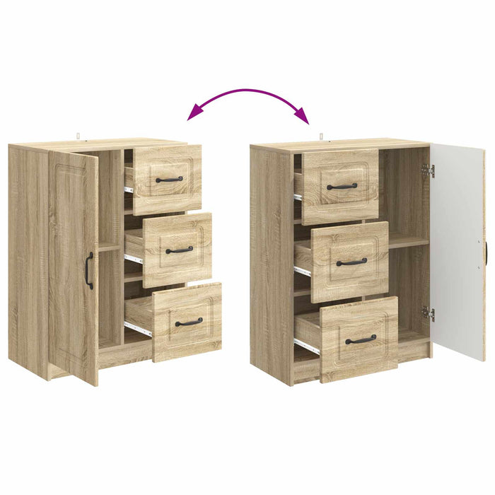 Bufet cu sertar Stejar Sonoma 66 x 34,5 x 87 cm Lemn prelucrat - WALTI WALTI