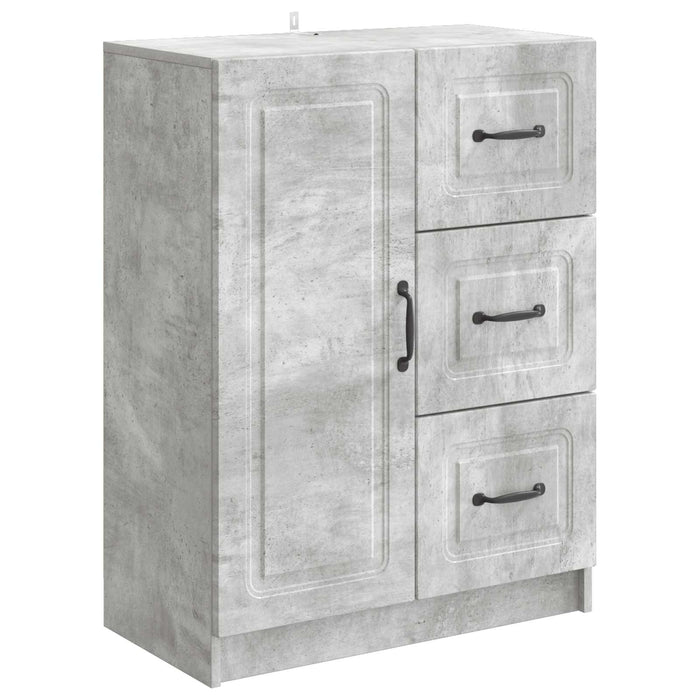 Bufet cu sertar Gri Beton 66 x 34,5 x 87 cm Lemn prelucrat - WALTI WALTI