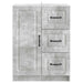 Bufet cu sertar Gri Beton 66 x 34,5 x 87 cm Lemn prelucrat - WALTI WALTI