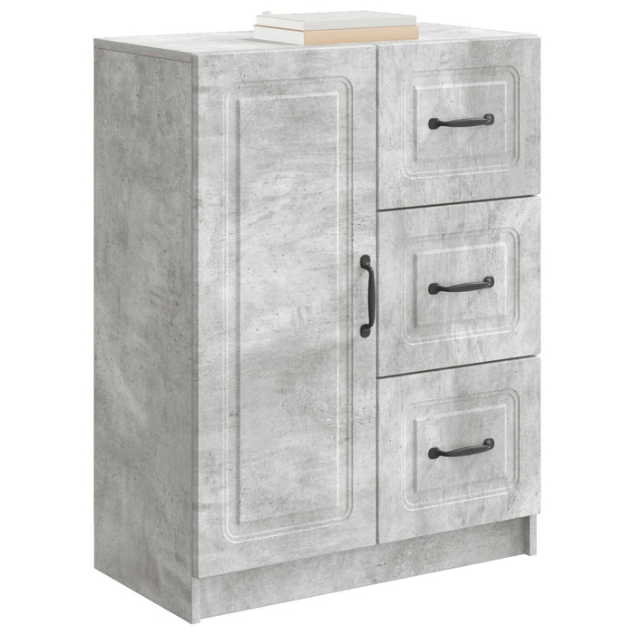 Bufet cu sertar Gri Beton 66 x 34,5 x 87 cm Lemn prelucrat - WALTI WALTI