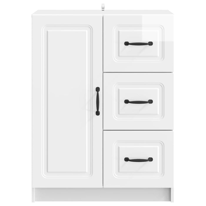 Bufet Alb foarte lucios 66 x 34,5 x 87 cm Lemn prelucrat - WALTI WALTI