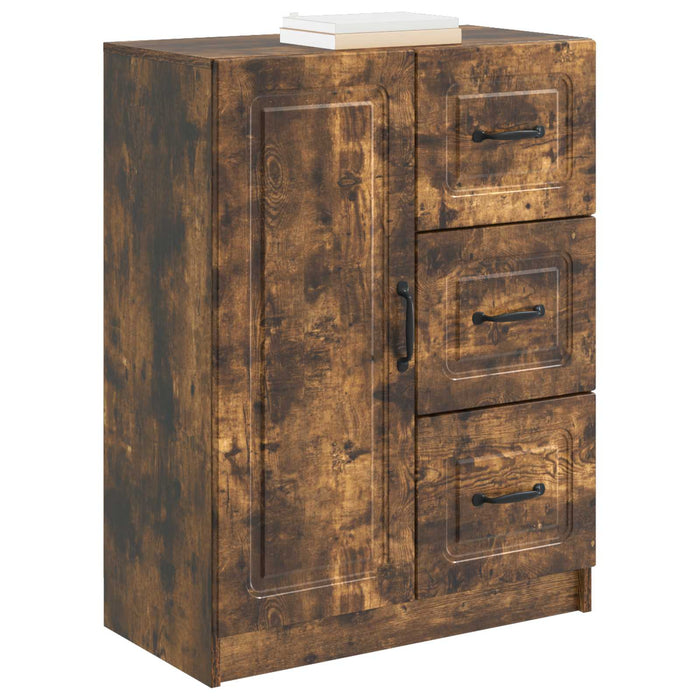 Bufet cu sertar Stejar fumuriu 66 x 34,5 x 87 cm Lemn prelucrat - WALTI WALTI
