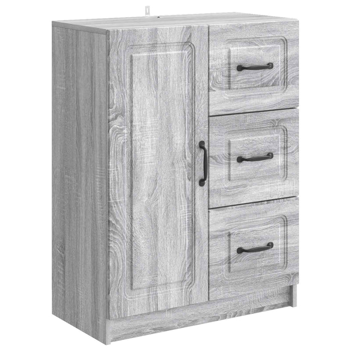 Bufet cu sertar Sonoma gri 66 x 34,5 x 87 cm Lemn prelucrat - WALTI WALTI