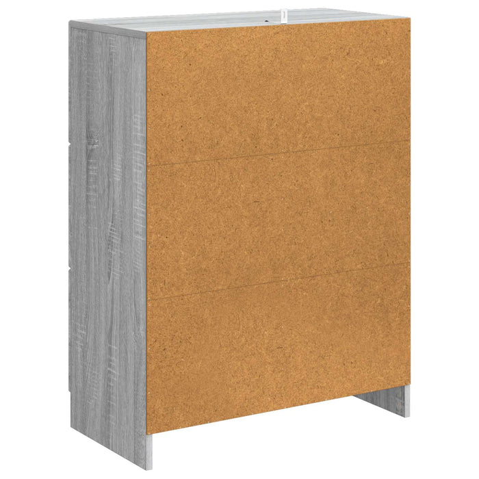 Bufet cu sertar Sonoma gri 66 x 34,5 x 87 cm Lemn prelucrat - WALTI WALTI