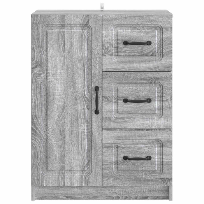Bufet cu sertar Sonoma gri 66 x 34,5 x 87 cm Lemn prelucrat - WALTI WALTI