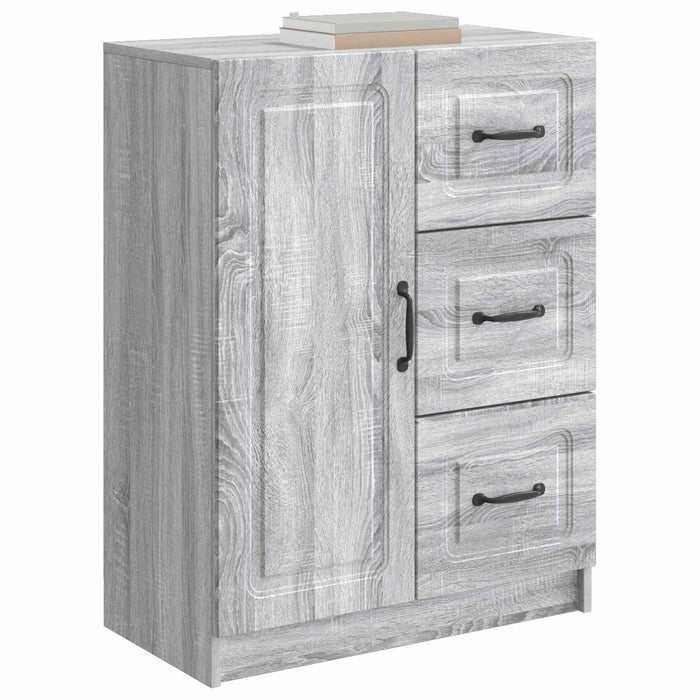 Bufet cu sertar Sonoma gri 66 x 34,5 x 87 cm Lemn prelucrat - WALTI WALTI
