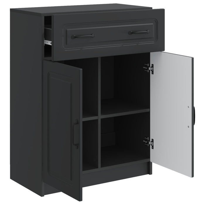 Bufet cu sertar Negru 66 x 34,5 x 87 cm Lemn prelucrat - WALTI WALTI