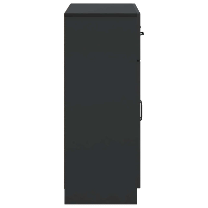 Bufet cu sertar Negru 66 x 34,5 x 87 cm Lemn prelucrat - WALTI WALTI