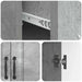 Bufet cu sertar Gri Beton 66 x 34,5 x 87 cm Lemn prelucrat - WALTI WALTI