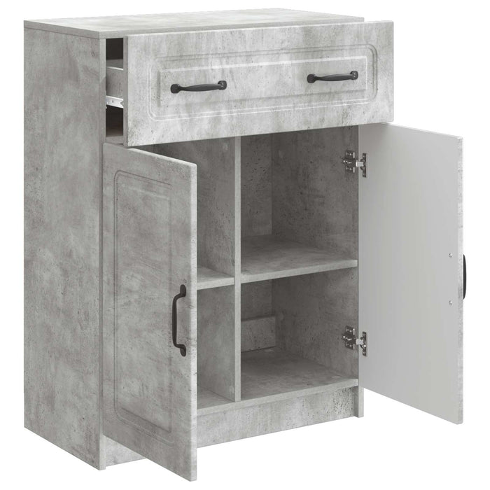 Bufet cu sertar Gri Beton 66 x 34,5 x 87 cm Lemn prelucrat - WALTI WALTI